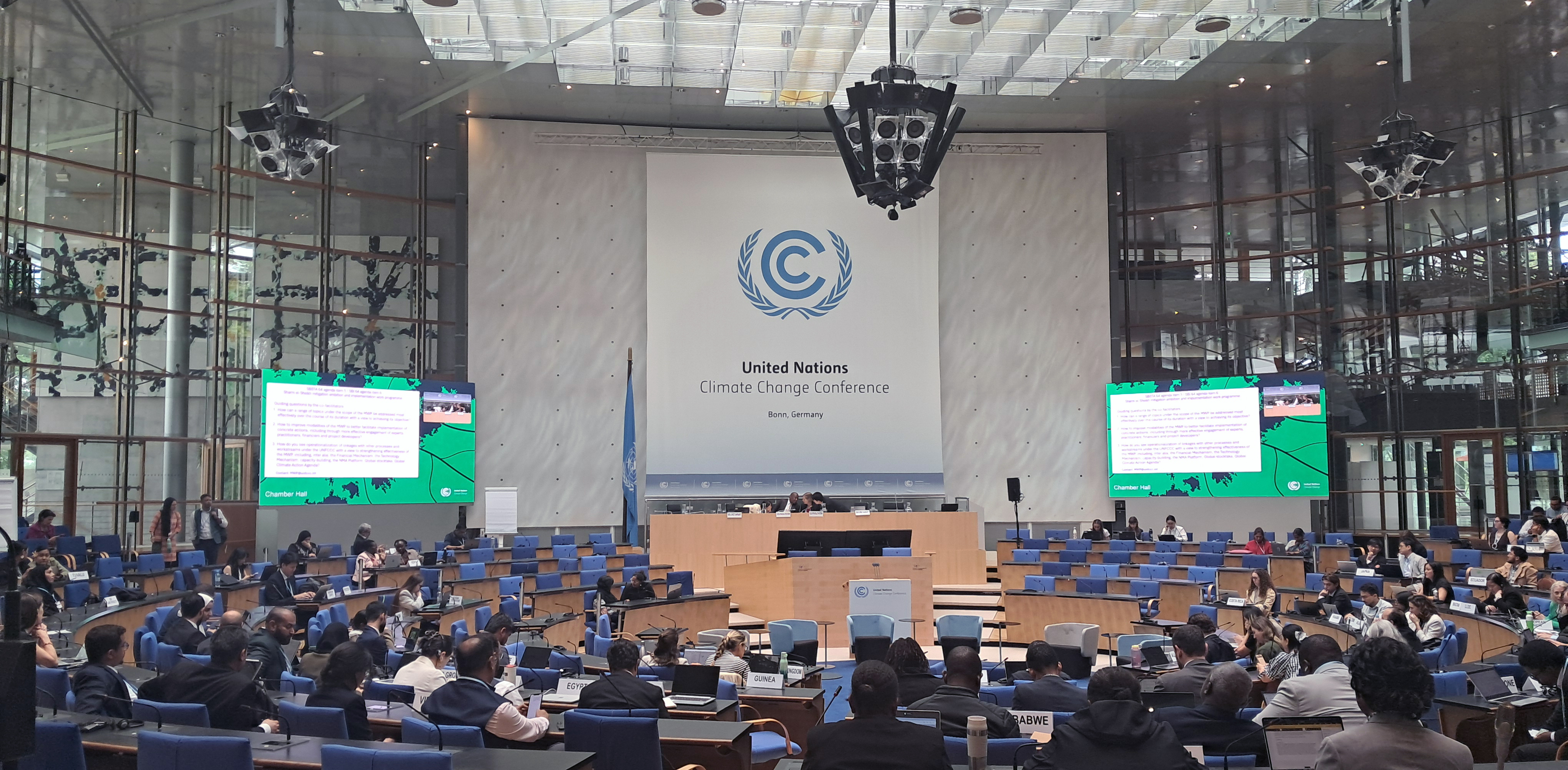 Plenario de la Conferencia del Clima del Bonn -